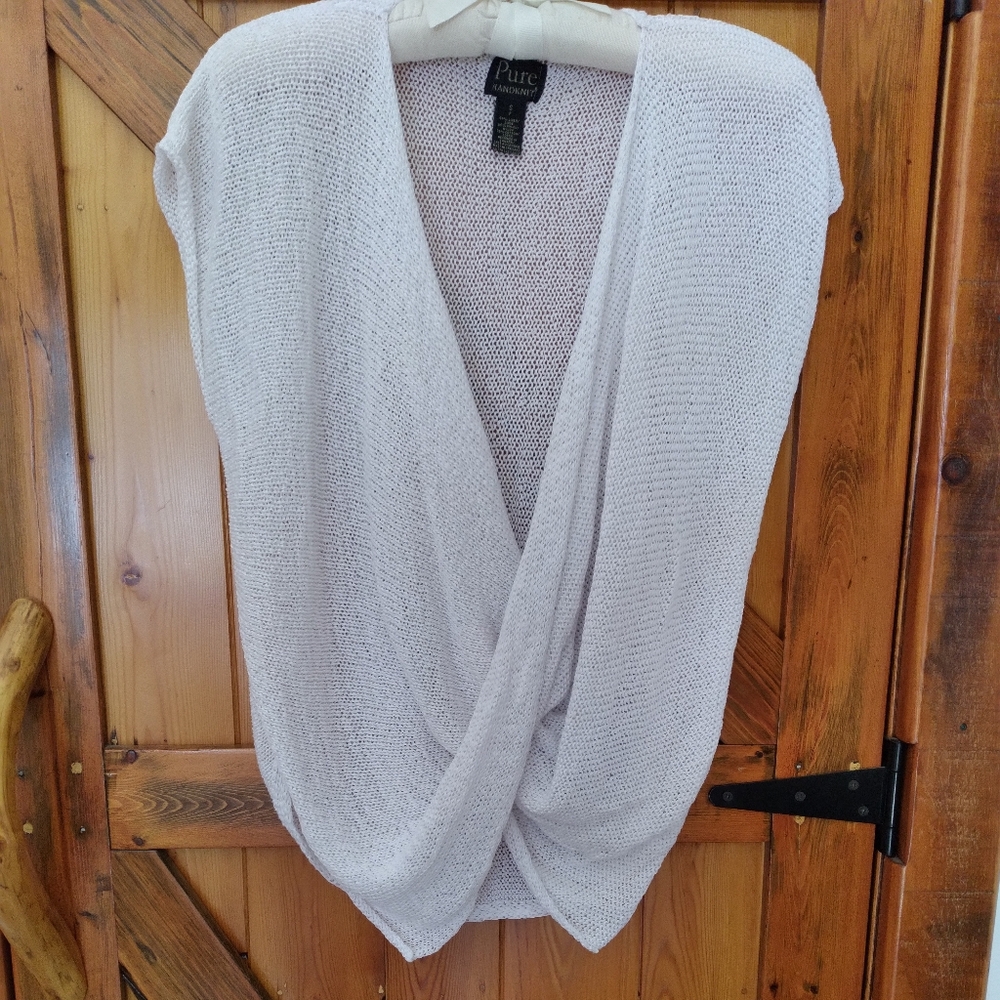 Pure Handknit Short Sleeved Sweater